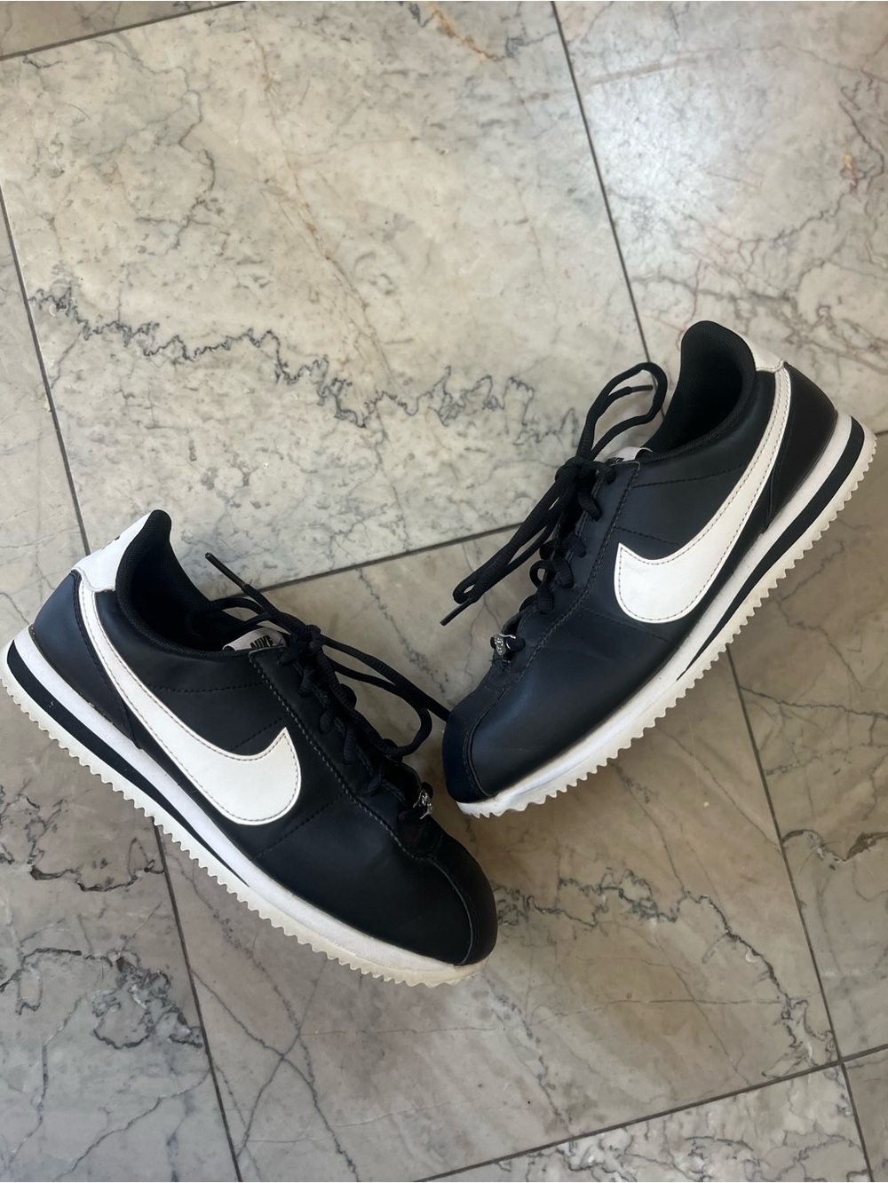 Nike Cortez ‘72 Black and White Low-Top Sneakers